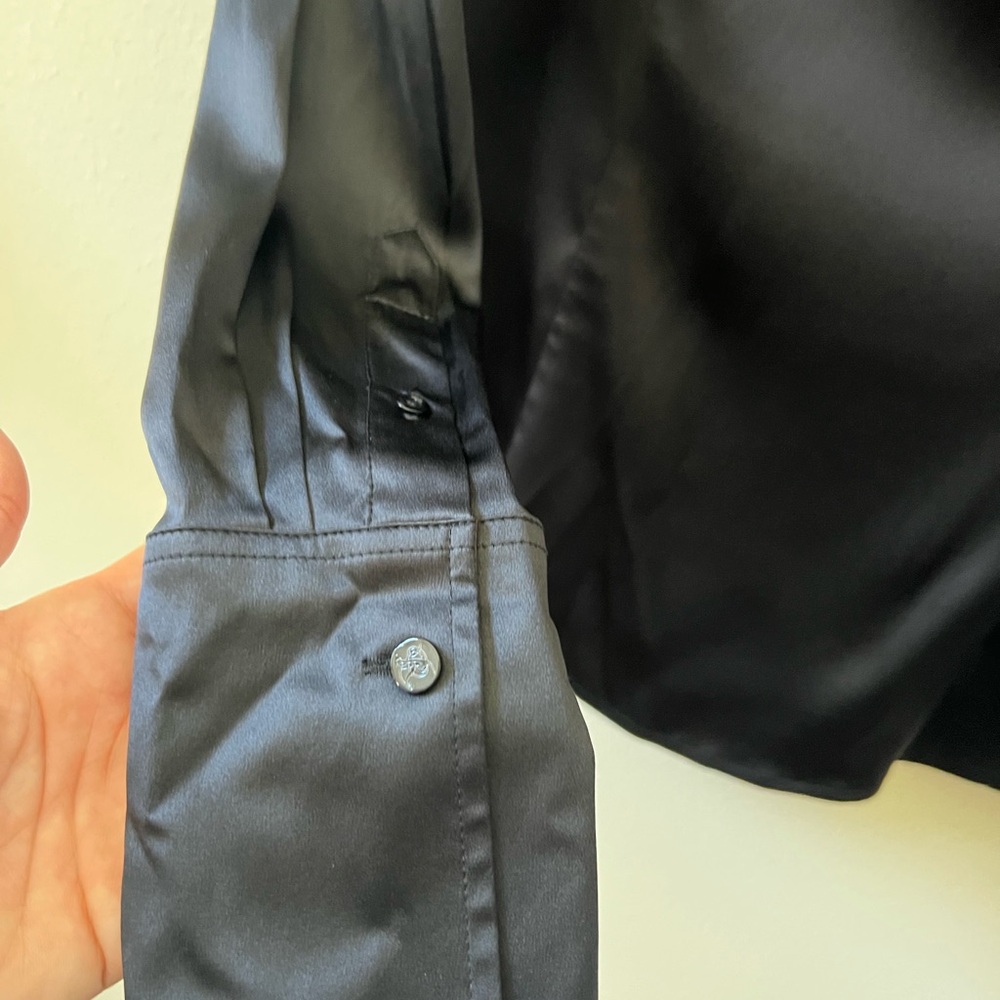 Ralph Lauren Black Silk Blouse - Picture 5 of 10